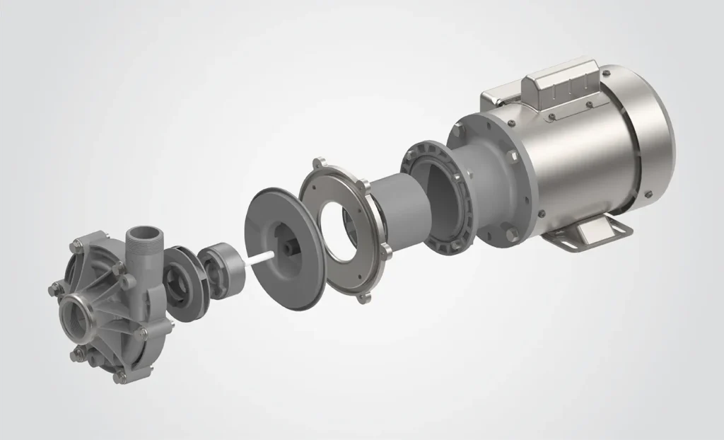 Magnevo pump exploded view