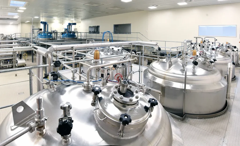 industrial chemical processing plant